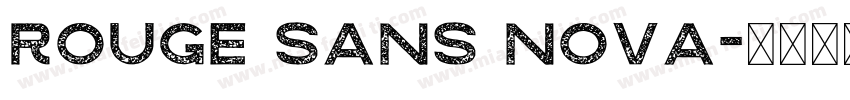 rouge sans nova字体转换